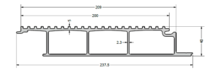 Billede af gulvprofil HTR312