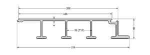 Billede af gulvprofil XTR328