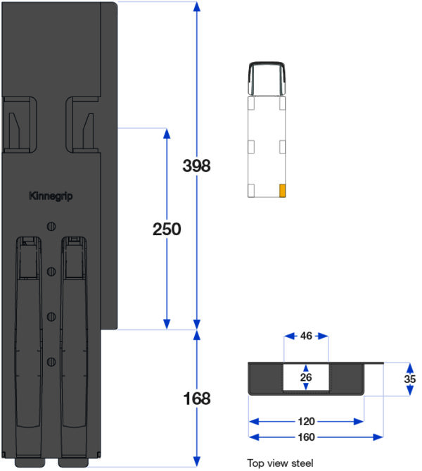Bakstolpe BBD 1-port